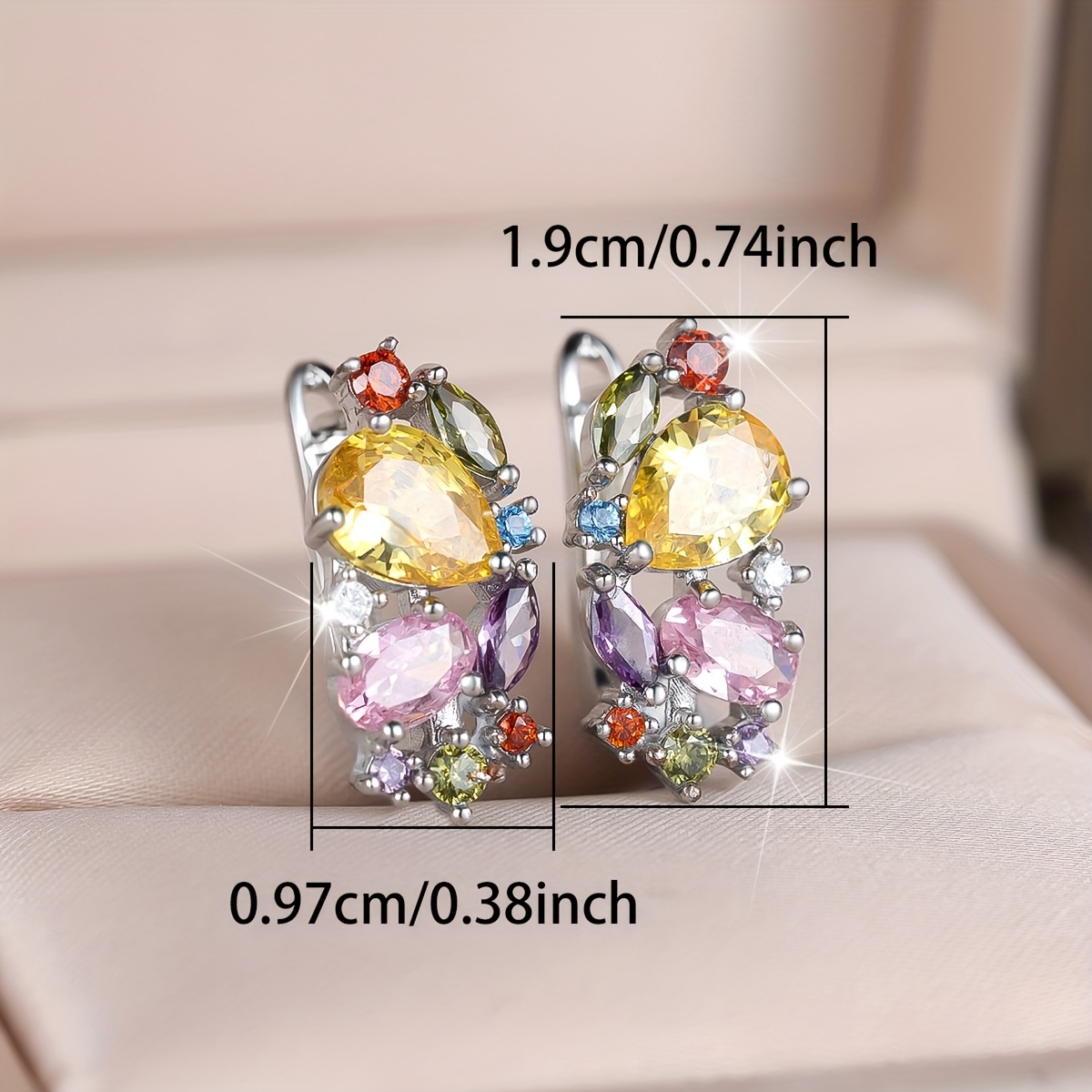 Luxurious Personalized Silvery Earrings for Parties